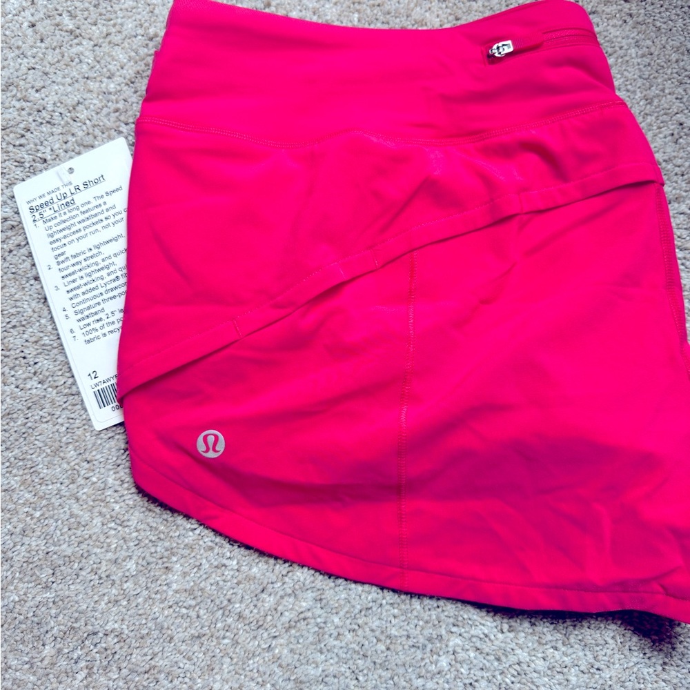 Women’s lululemon speed up shorts 2.5 new